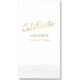 Expressive Script Celebrate Guest Towels Image 4 of 5